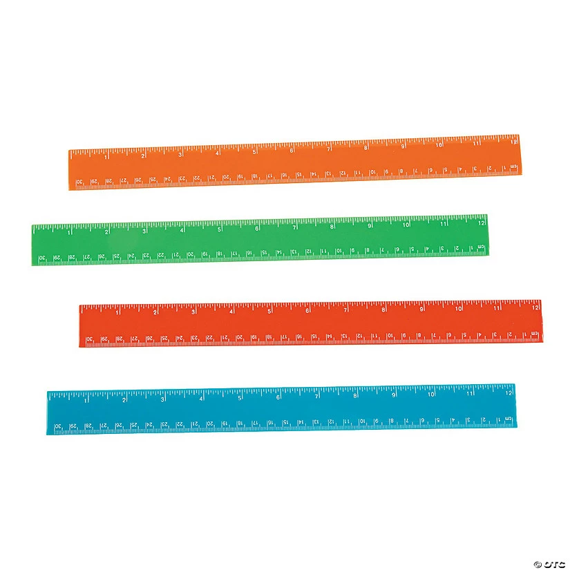 Cheap ๐ Colorful Rulers - 12 Pc. ๐ 4 Cheap ๐ Colorful Rulers - 12 Pc. ๐ - Image 2