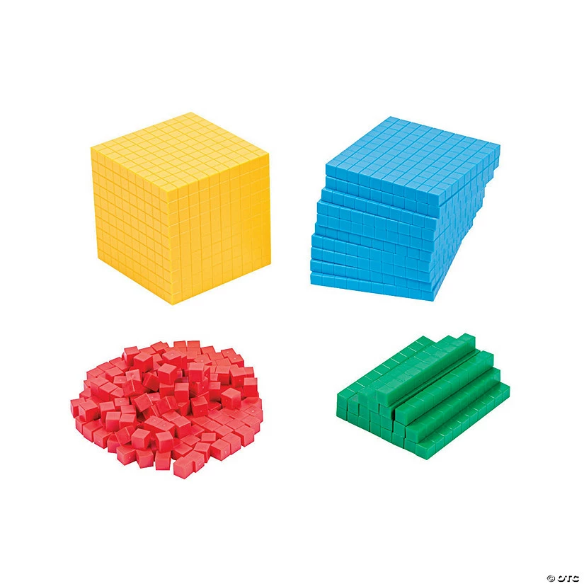 New π Base Ten Blocks Set - 231 Pc. π 4 New π Base Ten Blocks Set - 231 Pc. π - Image 2