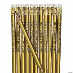 Brand new 🔔 Personalized Gold Pencils - 24 Pc. 🛒