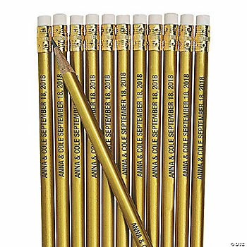 Brand new π Personalized Gold Pencils - 24 Pc. π 3 Brand new π Personalized Gold Pencils - 24 Pc. π