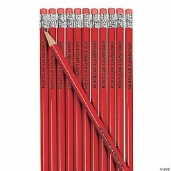 Hot Sale ⭐ Personalized Red Pencils - 24 Pc. 👏