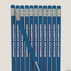 Coupon 👏 Personalized Blue Pencils - 24 Pc. ❤️