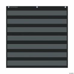 Brand new 🔔 Black Seven-Pockets Pocket Chart - 17 Pc. 👏