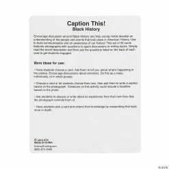 Buy ๐ Caption This Black History Month Cards - 40 Pc. โ 9 Buy ๐ Caption This Black History Month Cards - 40 Pc. โ -Learning Resources Shop caption this black history month cards 40 pc 13820118 a03
