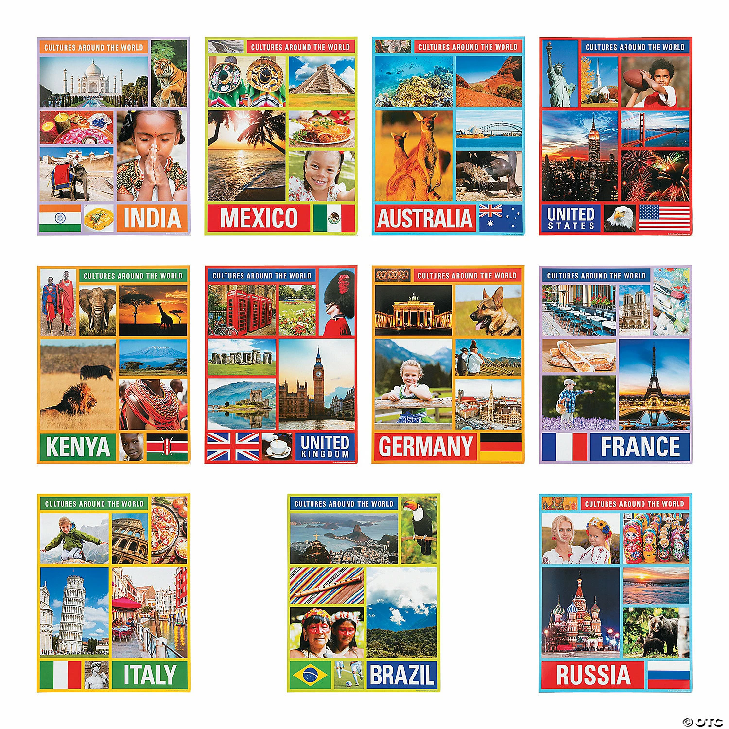 Best Pirce π Cultures Around the World Posters - 12 Pc. 𧨠3 Best Pirce π Cultures Around the World Posters - 12 Pc. π§¨