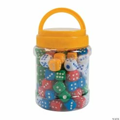 Cheap 🎁 Dotted Dice in Jar - 100 Pc. ⌛