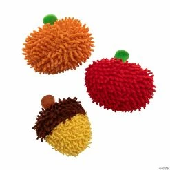 Best Sale ❤️ Mini Fall Stuffed Acorn, Pumpkin & Apple Dry Erase Erasers - 12 Pc. 🎁