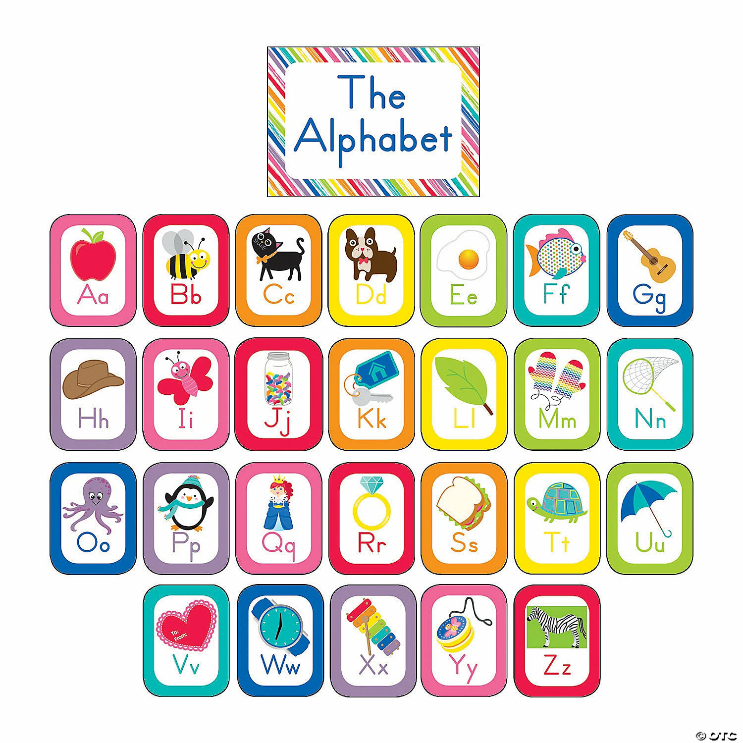 Promo 🥰 Schoolgirl Style™ Just Teach Alphabet Cards Bulletin Board Set - 27 Pc. 🔥 3 Promo 🥰 Schoolgirl Style™ Just Teach Alphabet Cards Bulletin Board Set - 27 Pc. 🔥