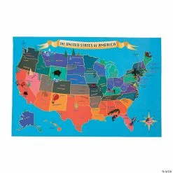 Top 10 🔔 USA Map Sticker Scenes - 12 Pc. 🔥