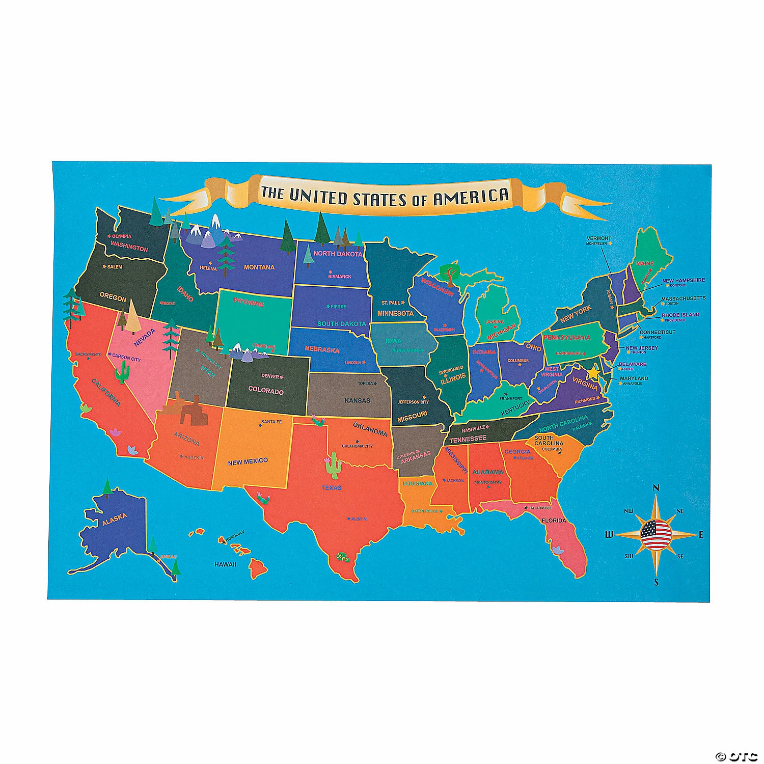 Top 10 ๐ USA Map Sticker Scenes - 12 Pc. ๐ฅ 4 Top 10 ๐ USA Map Sticker Scenes - 12 Pc. ๐ฅ - Image 2